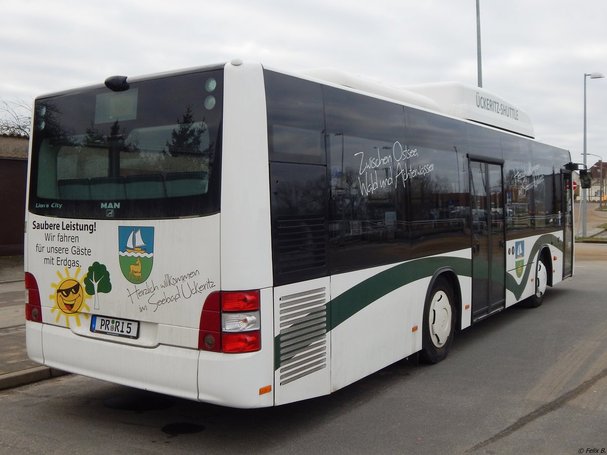 MAN Lion's City CNG der RegioInfra Gesellschaft in Malchow.