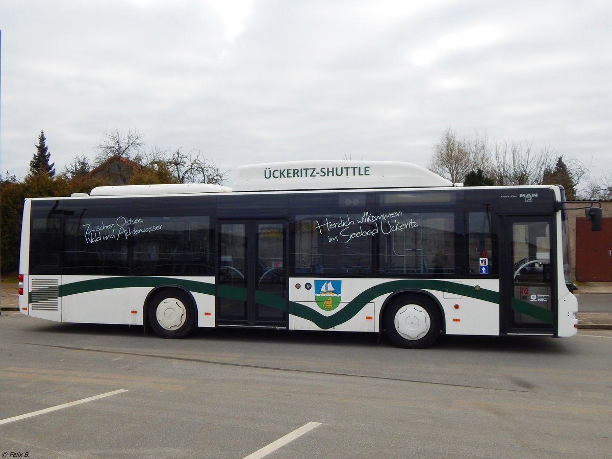 MAN Lion's City CNG der RegioInfra Gesellschaft in Malchow.