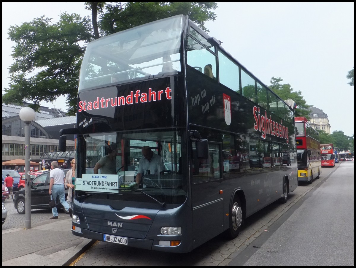 MAN Lion's City DD/Sercar von Sightseeing Hamburg in Hamburg.