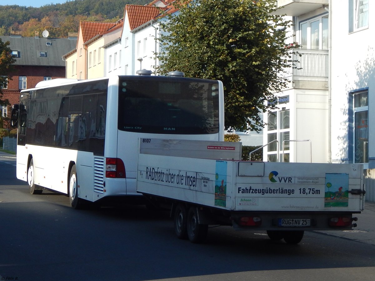 MAN Lion's City LE Ü vom Reisedienst Teske aus Deutschland in Sassnitz. 