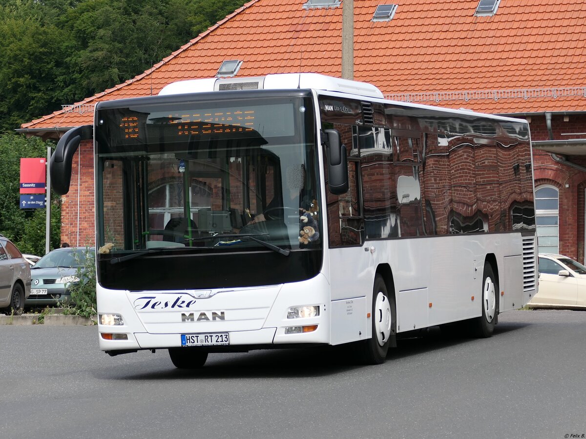 MAN Lion's City LE  vom Reisedienst Teske aus Deutschland in Sassnitz.