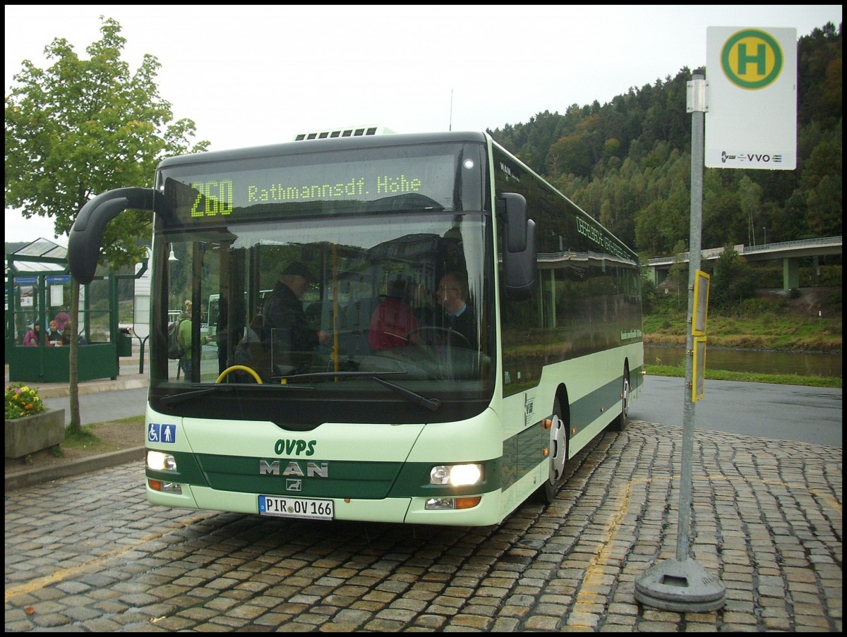 MAN Lion's City der Oberelbische Verkehrsgesellschaft in Bad Schandau.