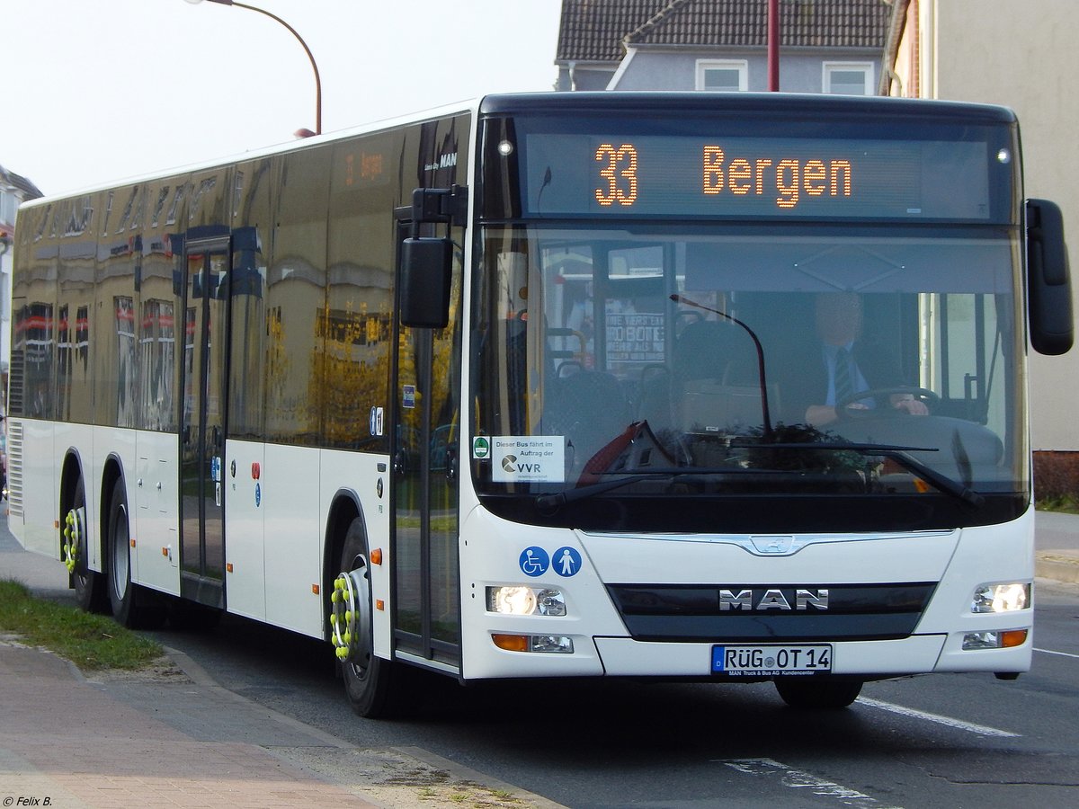 MAN Lion's City der Oppermann Transporte aus Deutschland in Bergen. 