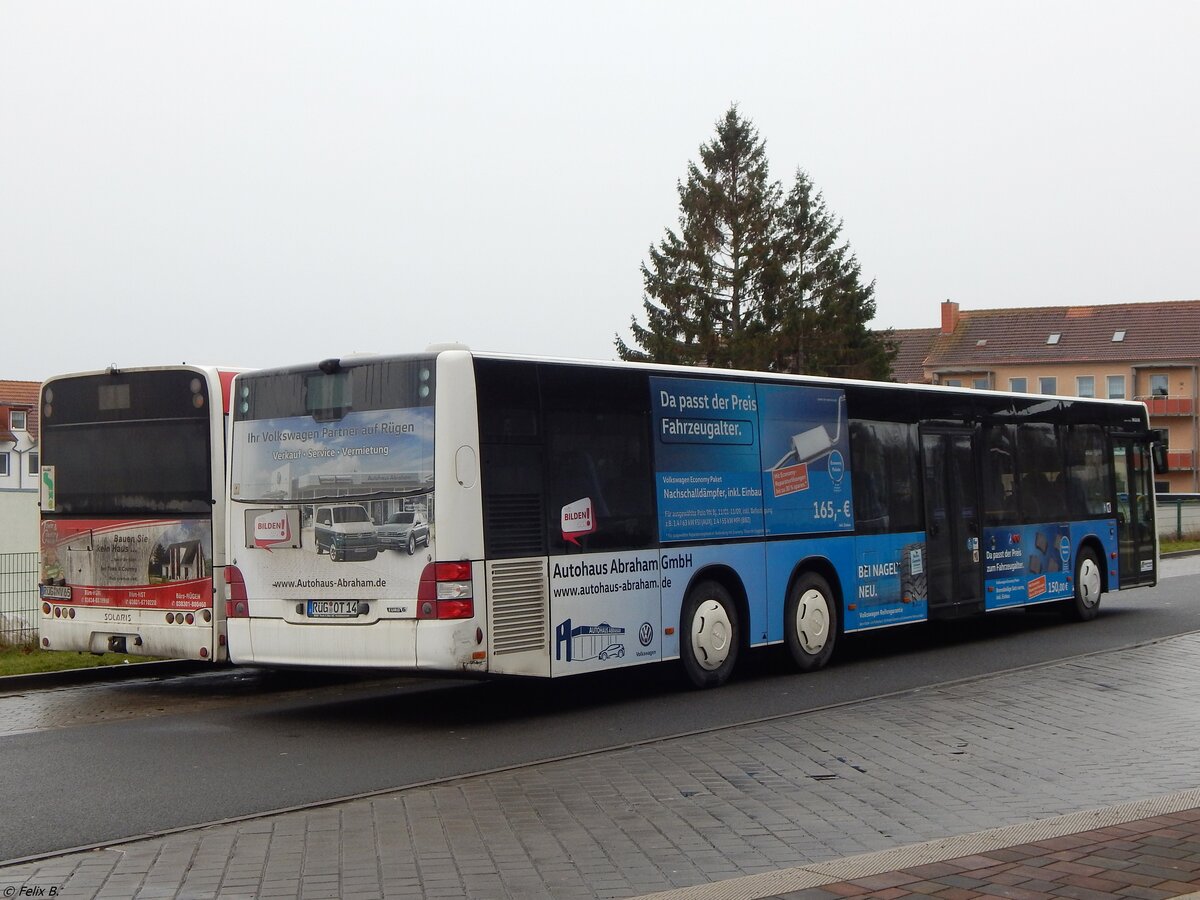 MAN Lion's City der Oppermann Transporte aus Deutschland in Sassnitz.