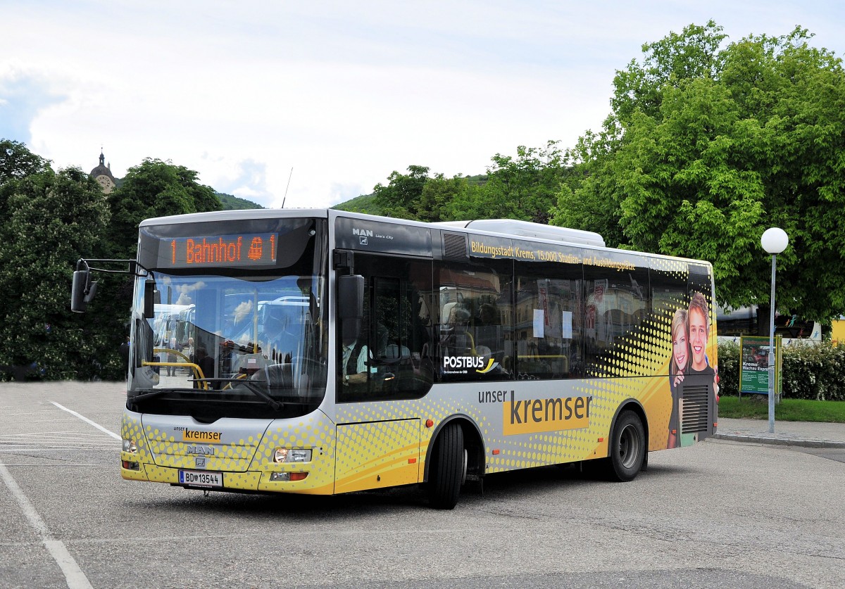 MAN Lions City, Stadtbus von Krems an der Donau / sterreich,22.5.2013.