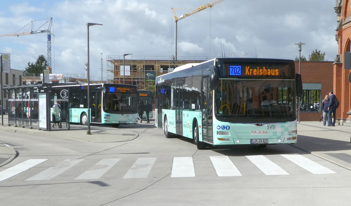 MAN Lion`s City von SVD Linie 709 unterwegs in Detmold im September 2019