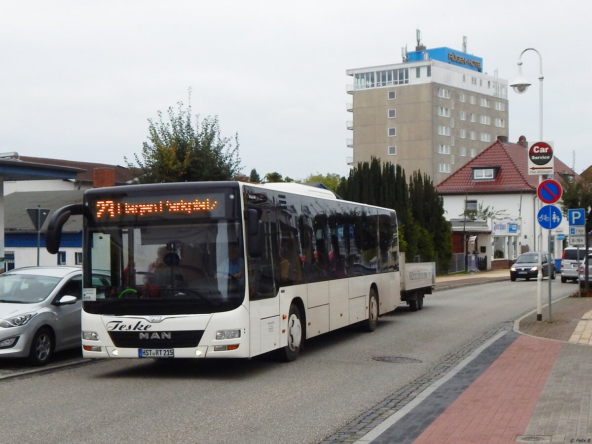 MAN Lion's City Ü vom Reisedienst Teske aus Deutschland in Sassnitz.