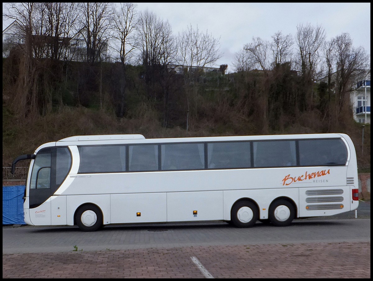 MAN Lion's Coach von Buchenau Reisen aus Deutschland im Stadthafen Sassnitz.