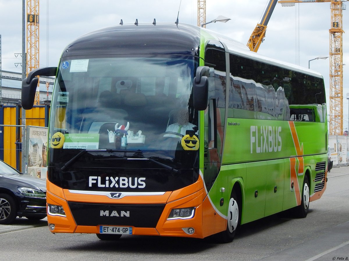 MAN Lion's Coach von Flixbus/? aus Frankreich in Karlsruhe.