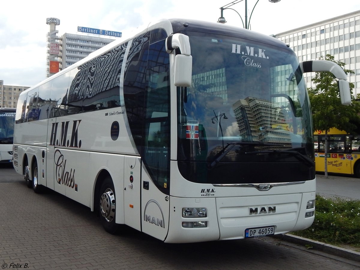 MAN Lion's Coach von HMK aus Norwegen in Berlin.