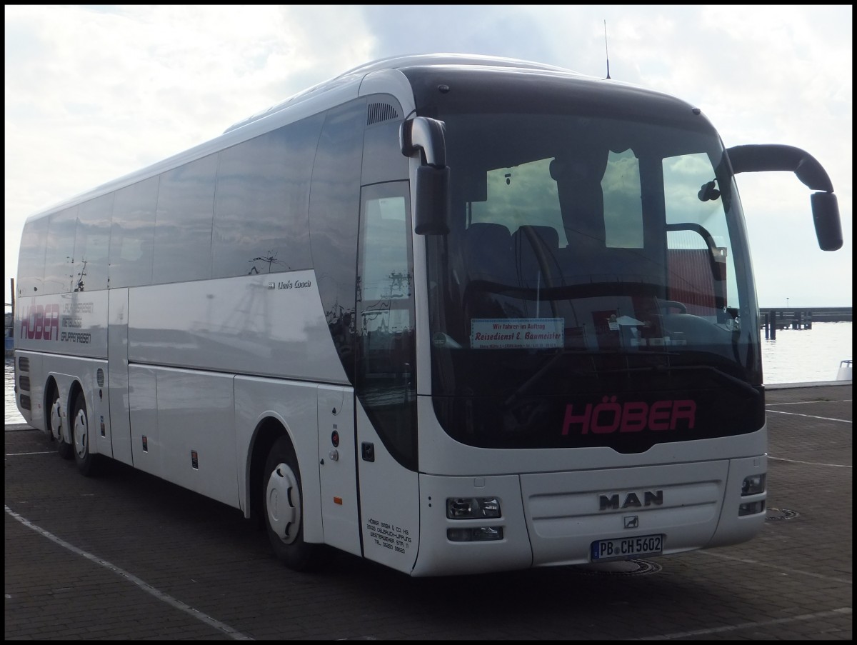 MAN Lion's Coach von Hber-Reisen aus Deutschland im Stadthafen Sassnitz.