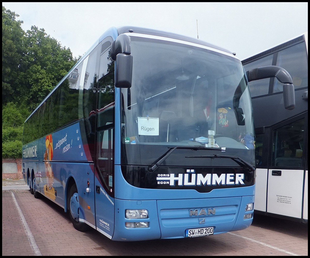 MAN Lion's Coach von Hmmer aus Deutschland im Stadthafen Sassnitz.