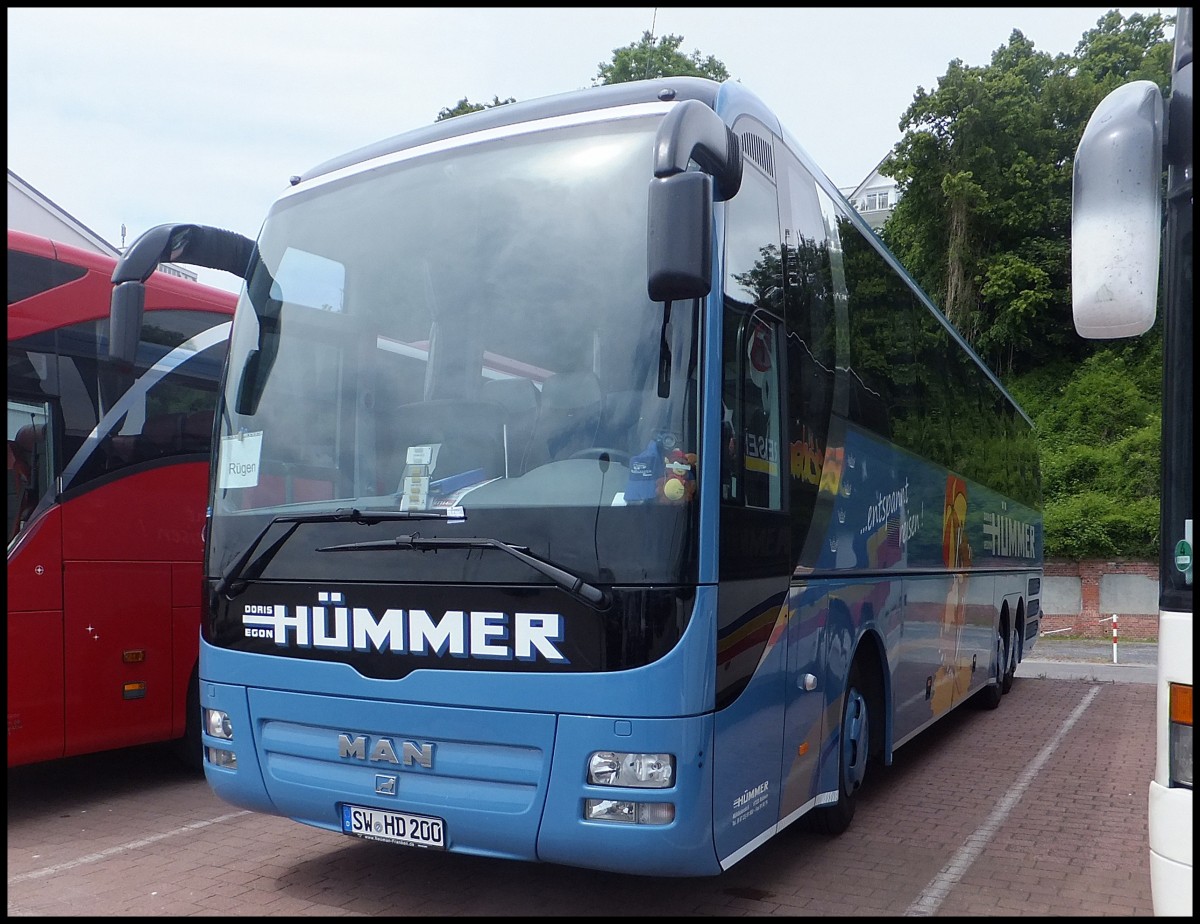 MAN Lion's Coach von Hmmer aus Deutschland im Stadthafen Sassnitz.