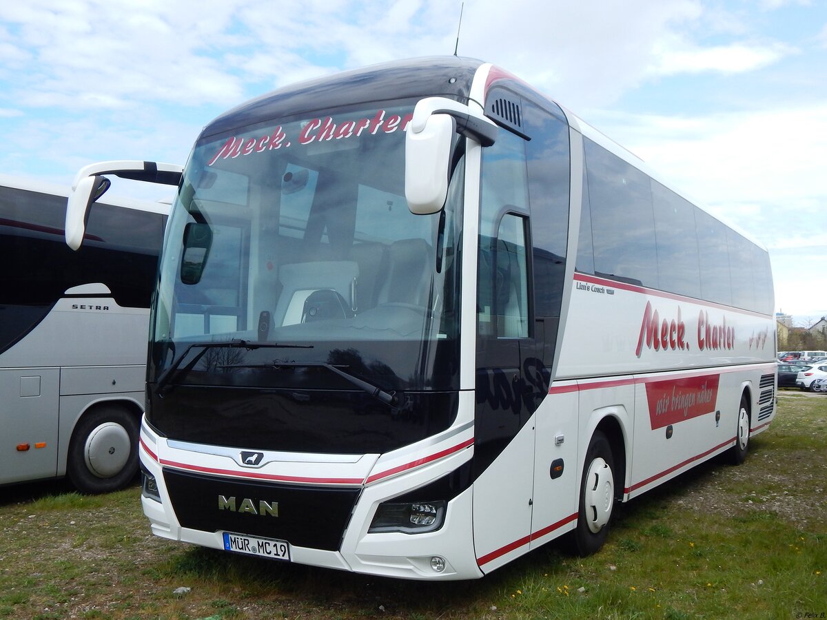 MAN Lion's Coach von Meck. Charter aus Deutschland in Sassnitz.