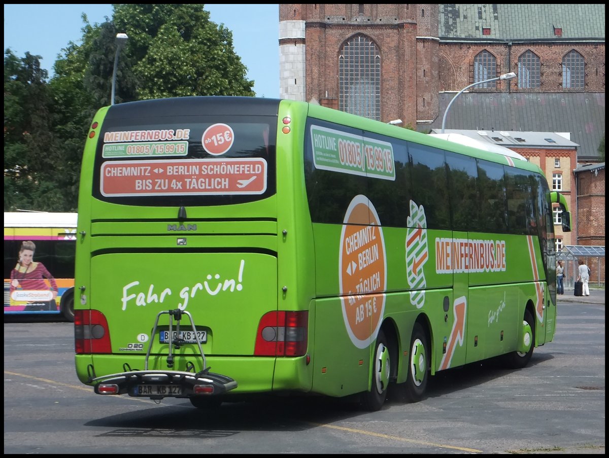 MAN Lion's Coach von MeinFernBus/Omnibusbetrieb Karsten Brust aus Deutschland in Stralsund.