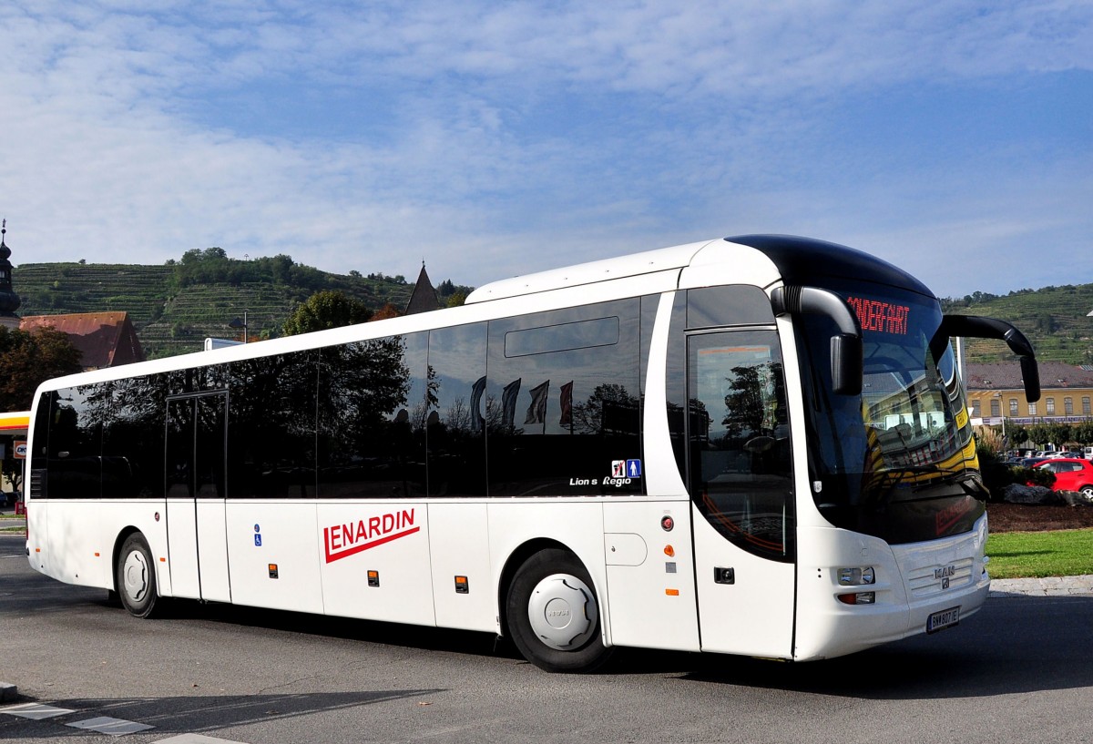 MAN Lions Regio von Lenardin aus sterreich am 30.9.2014 in Krems.