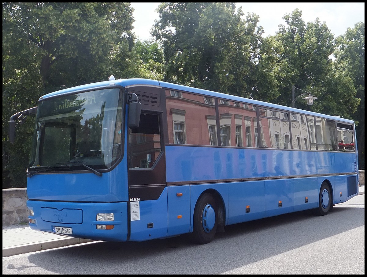 MAN L 313 der Meininger Busbetriebs GmbH in Meiningen.