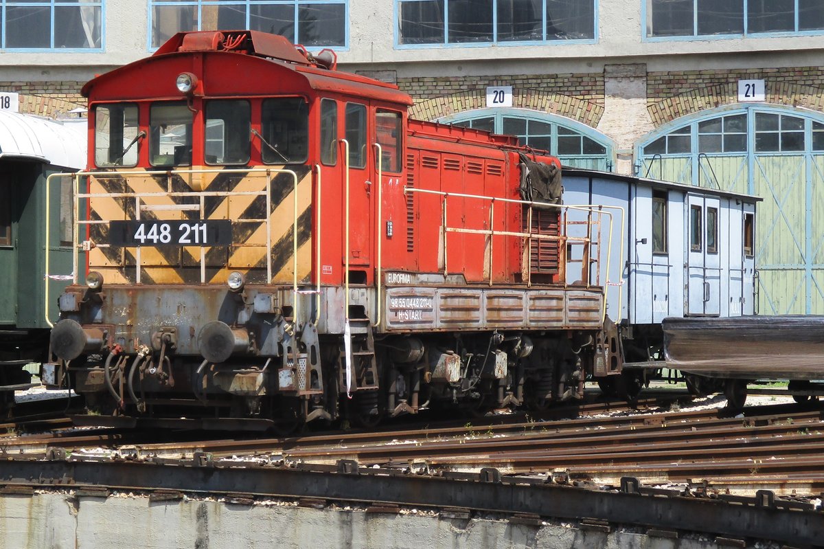 MAV 448 211 steht am 12 Mai 2018 ins Eisenbahnmuseum in Budapest.