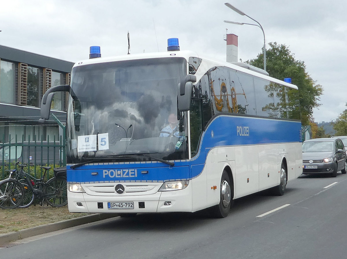 MB Tourismo der Bundespolizei als Shuttlebus anl. 60 Jahre Bundespolizei Hünfeld, 09-2019