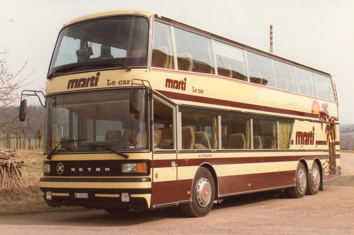 (MD130) - Aus dem Archiv: Marti, Kallnach - Nr. 16/BE 102'216 - Setra im April 1984