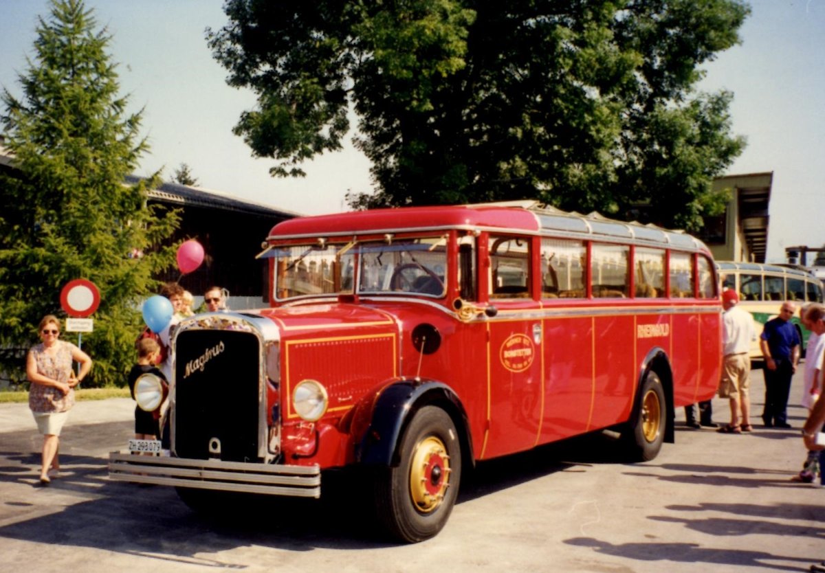 (MD479) - Aus dem Archiv: Utz, Bonstetten - ZH 293'079 - Magirus/R&Streun (ex Urech, Weggis) im August 1997