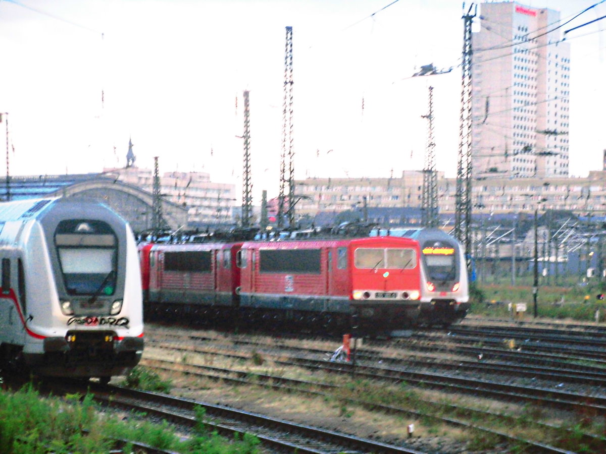 MEG 155er abgestellt am Leipziger Hbf am 22.7.17