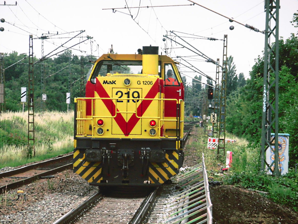 MEG 219 fuhr Solo durch Halle-Rosengarten am 27.6.17