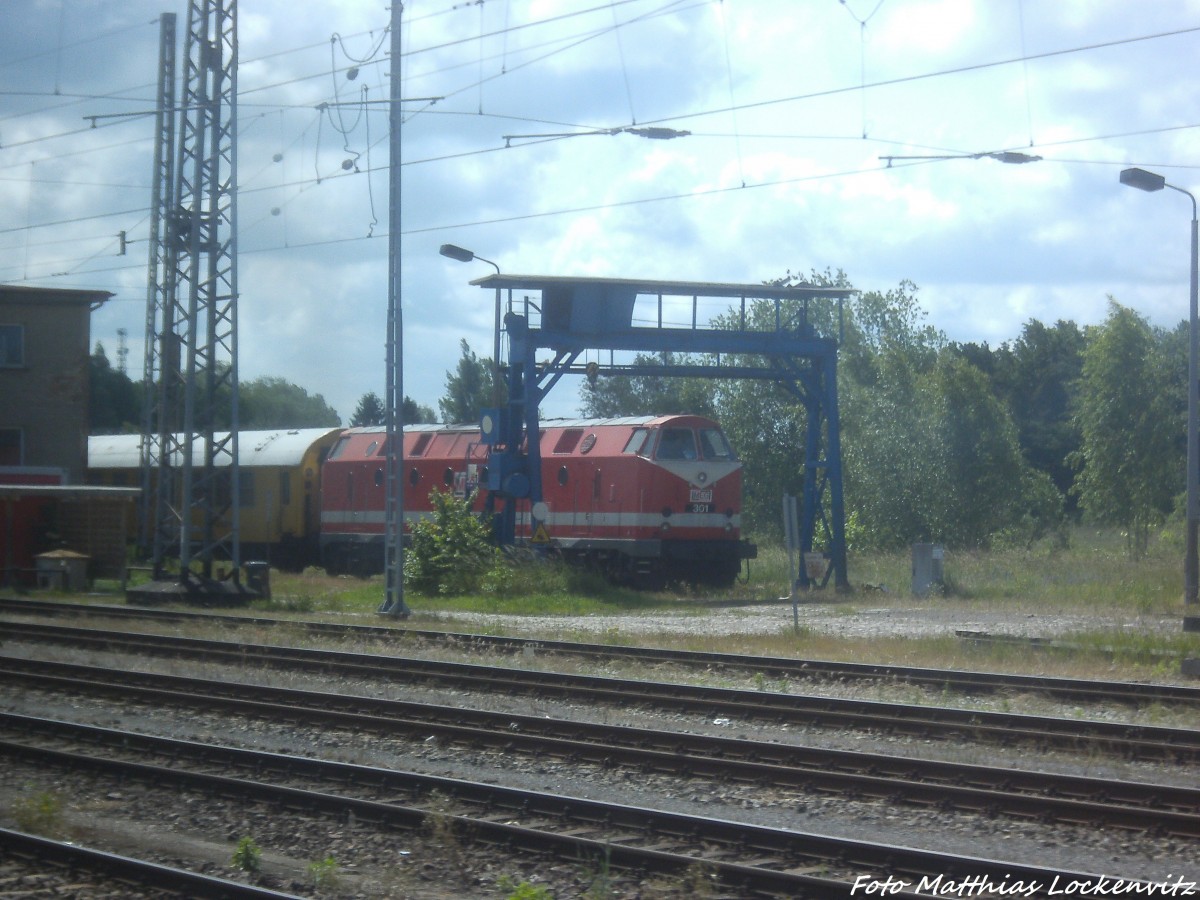 MEG 301 abgestellt im Bahnhof Stralsund Hbf am 12.6.14