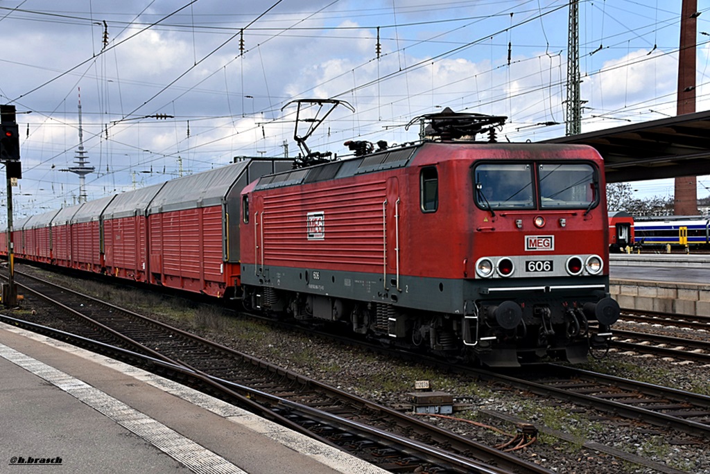 MEG 606 ist mit einen autozug durch bremen gefahren,22.03.16