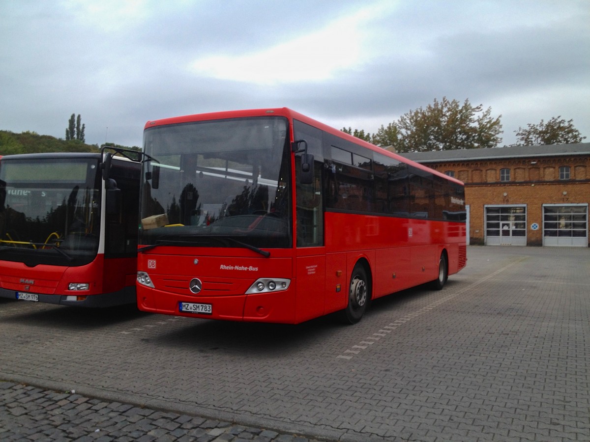 Mercedes-Benz Intouro (MZ-SM 783) von Südwest-Mobil. Baujahr 2008, aufgenommen am 15.09.2014 auf dem Betriebshof der ORN in Mainz.