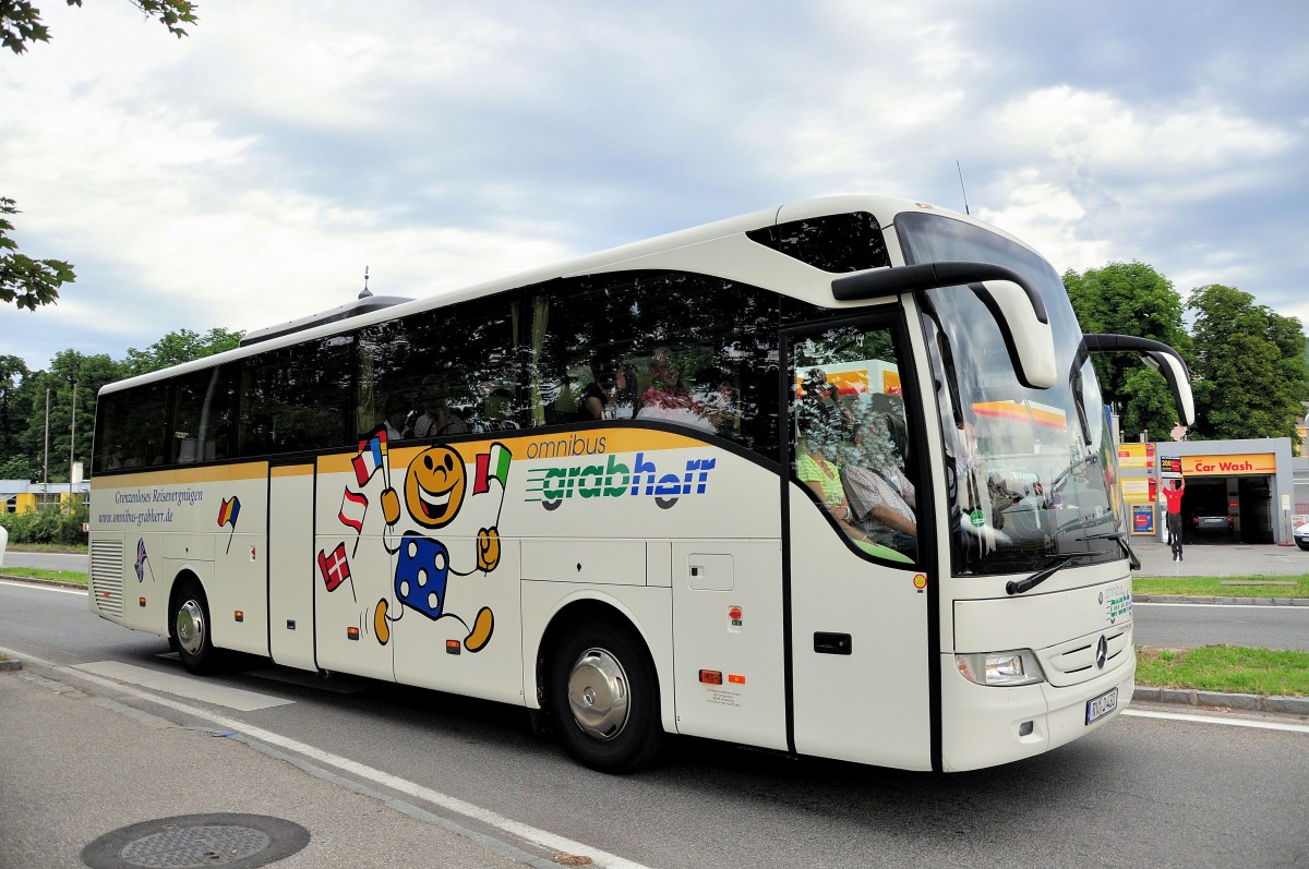 Mercedes Benz Tourismo von Grabherr Reisen aus Deutschland am 5.Juli 2014 in Krems.