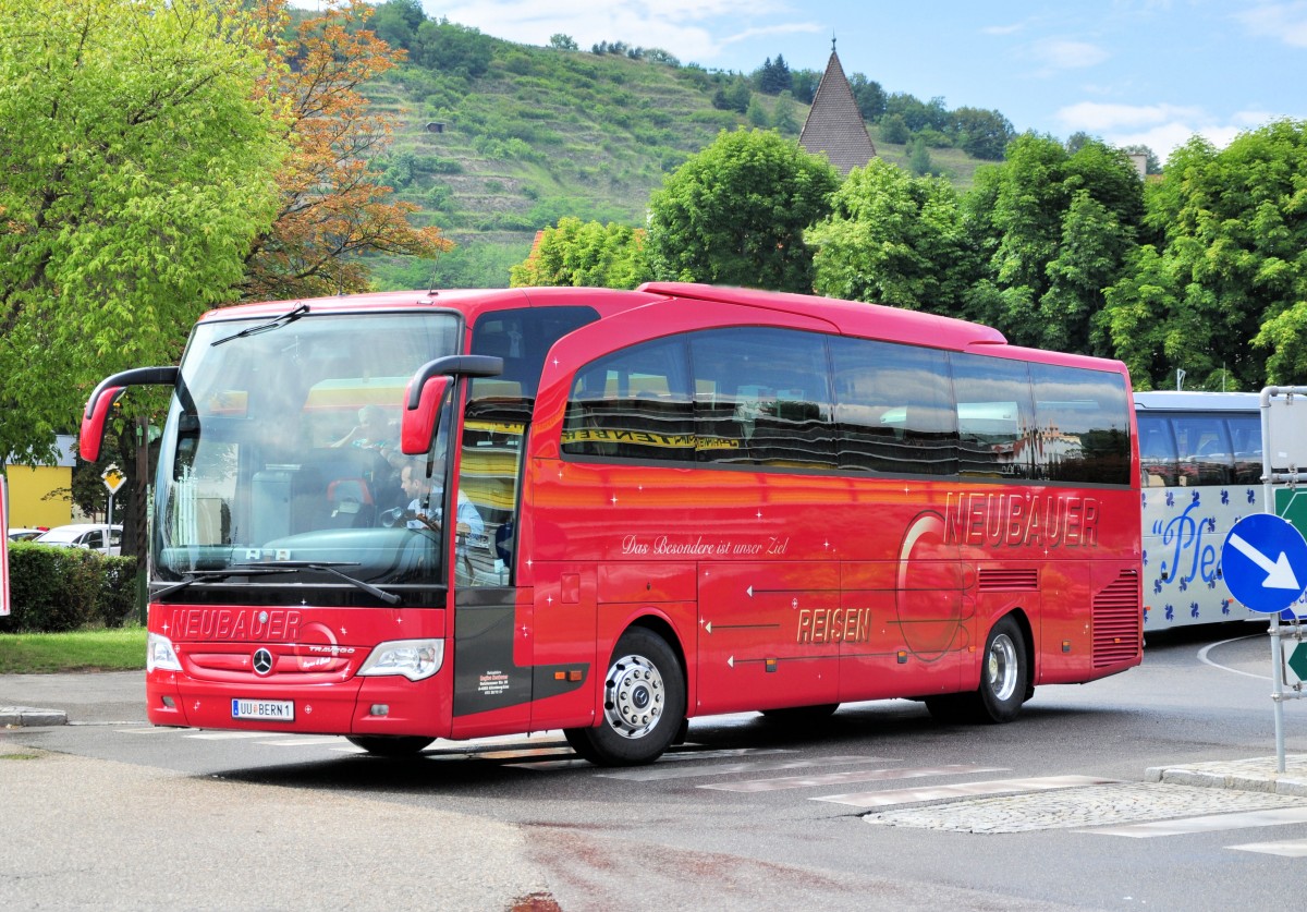 Mercedes Benz Travego von Neubauer Reisen aus sterreich am 12.Juli 2014 in Krems.