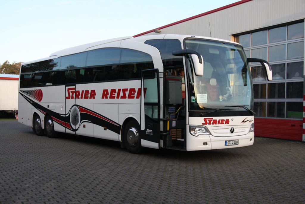 Mercedes Benz Travego Reisebus der Fa. Strier,Ibbenbren, am 26.10.2014.