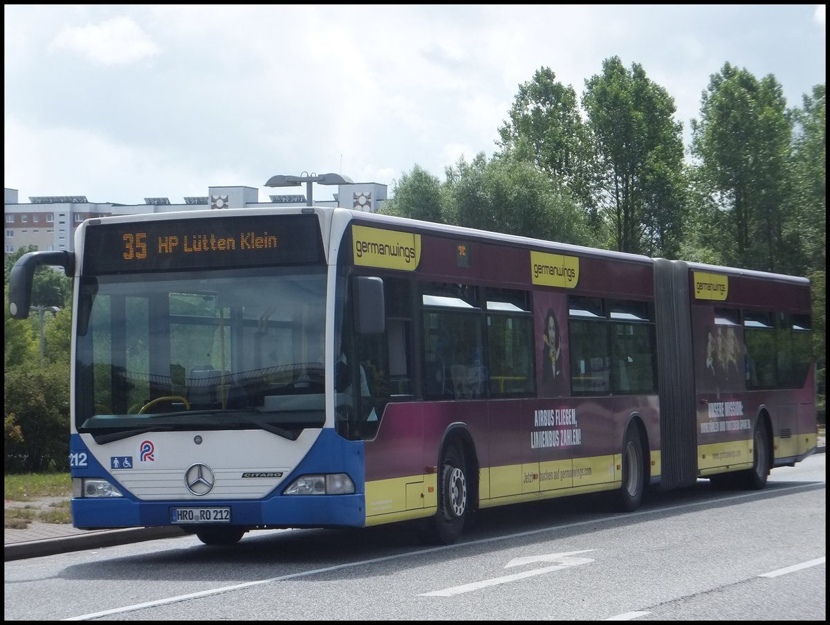 Mercedes Citaro I der Rostocker Straßenbahn AG in Rostock.