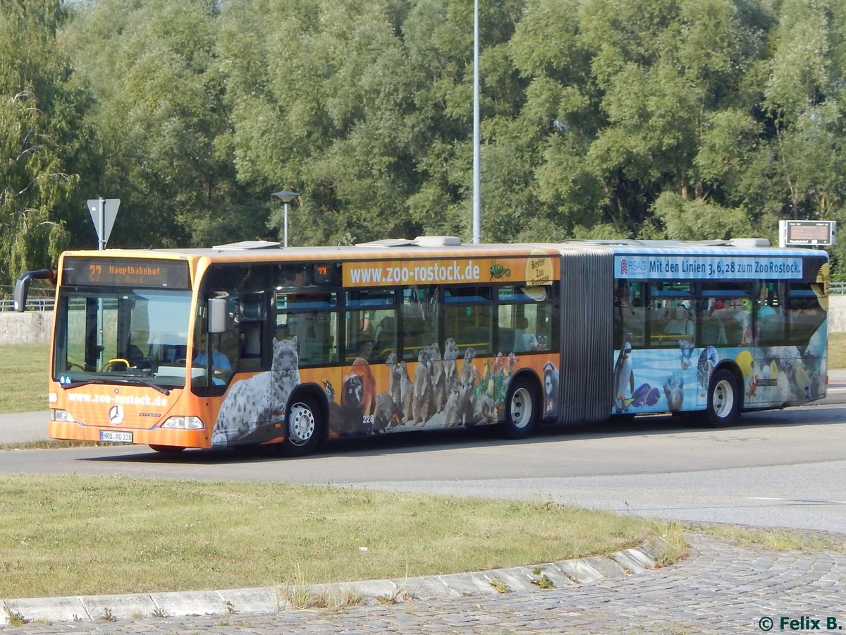 Mercedes Citaro I der Rostocker Straßenbahn AG in Rostock.