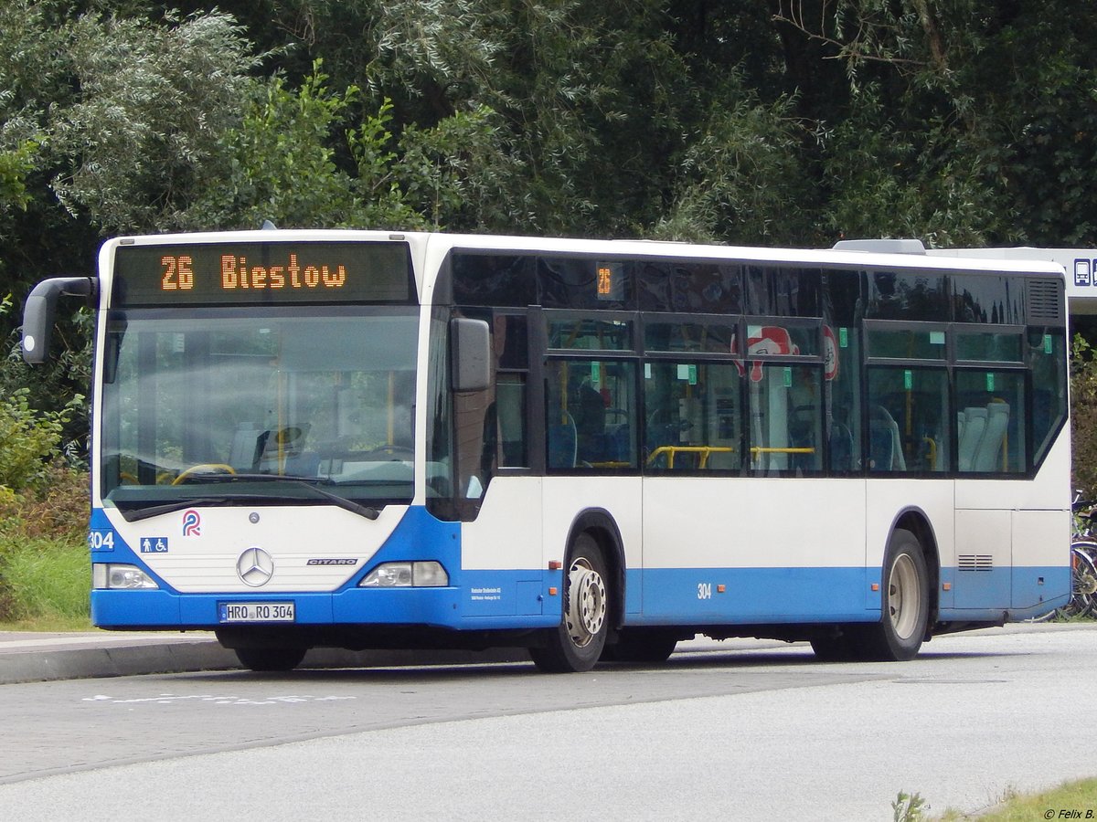 Mercedes Citaro I der Rostocker Straßenbahn AG in Rostock.