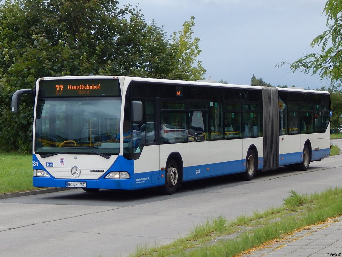 Mercedes Citaro I der Rostocker Straßenbahn AG in Rostock.