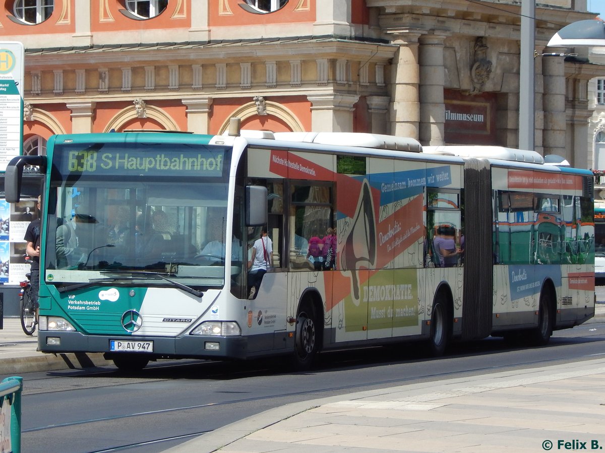 Mercedes Citaro I vom Verkehrsbetrieb Potsdam in Potsdam.