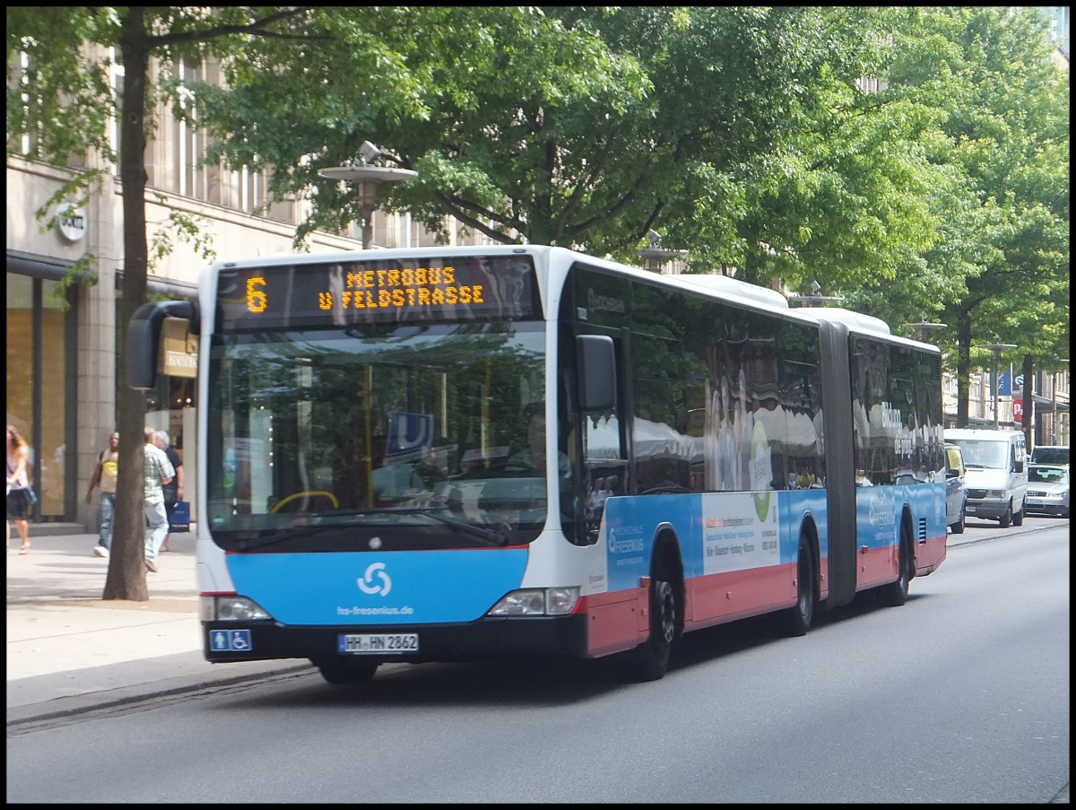 Mercedes Citaro II der Hamburger Hochbahn AG in Hamburg.