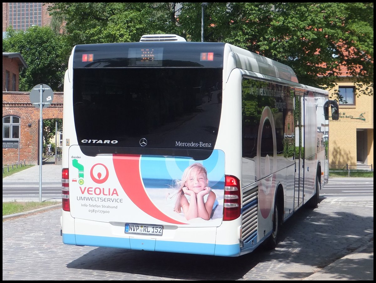 Mercedes Citaro II der Kraftverkehrsgesellschaft mbH Ribnitz-Damgarten in Stralsund.