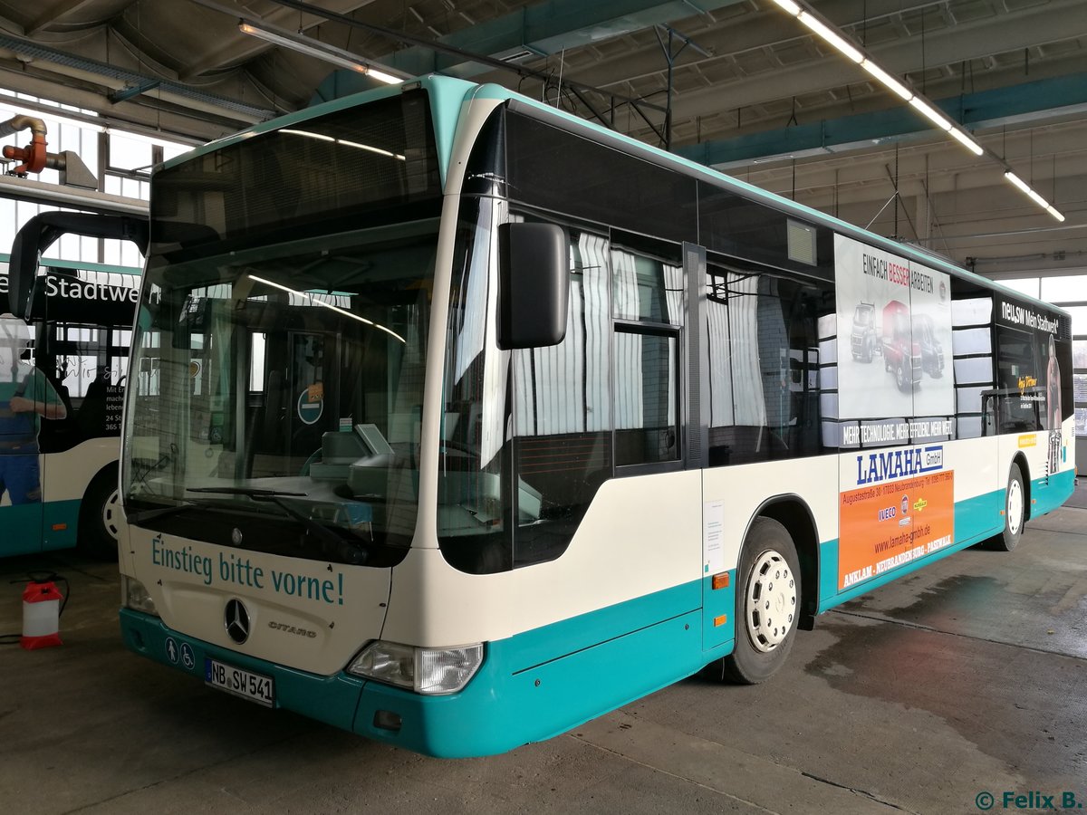 Mercedes Citaro II der Neubrandenburger Verkehrsbetriebe in Neubrandenburg. 