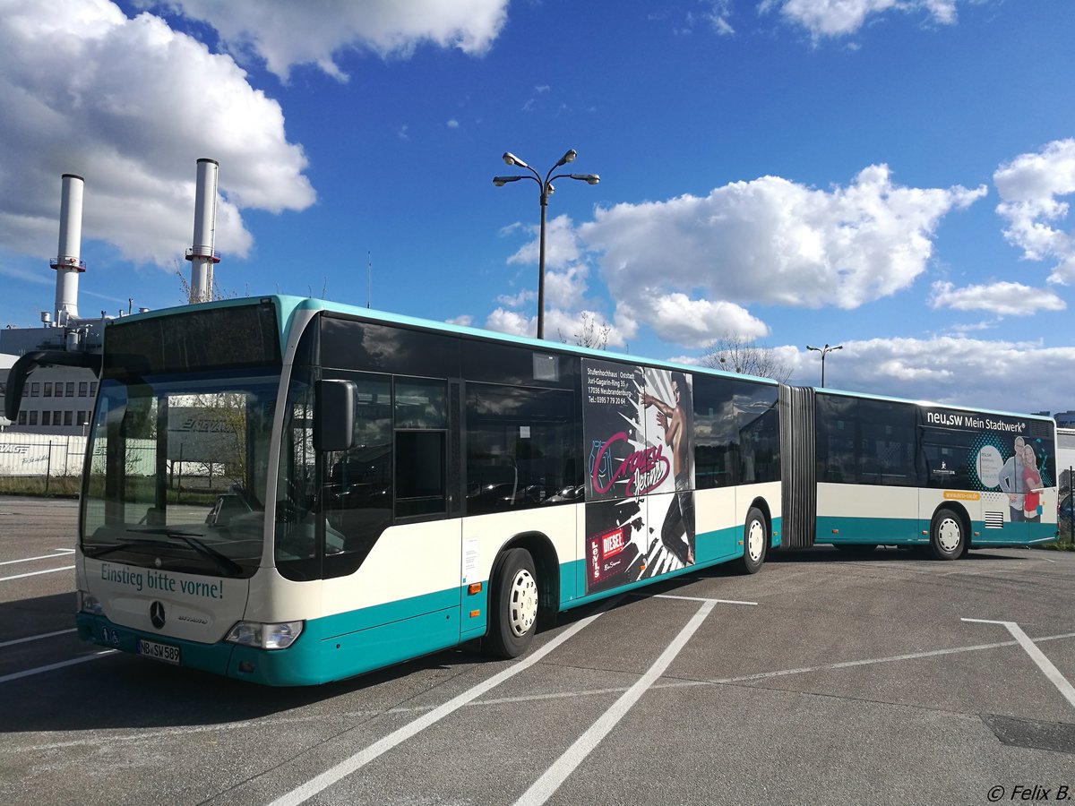 Mercedes Citaro II der Neubrandenburger Verkehrsbetriebe in Neubrandenburg.