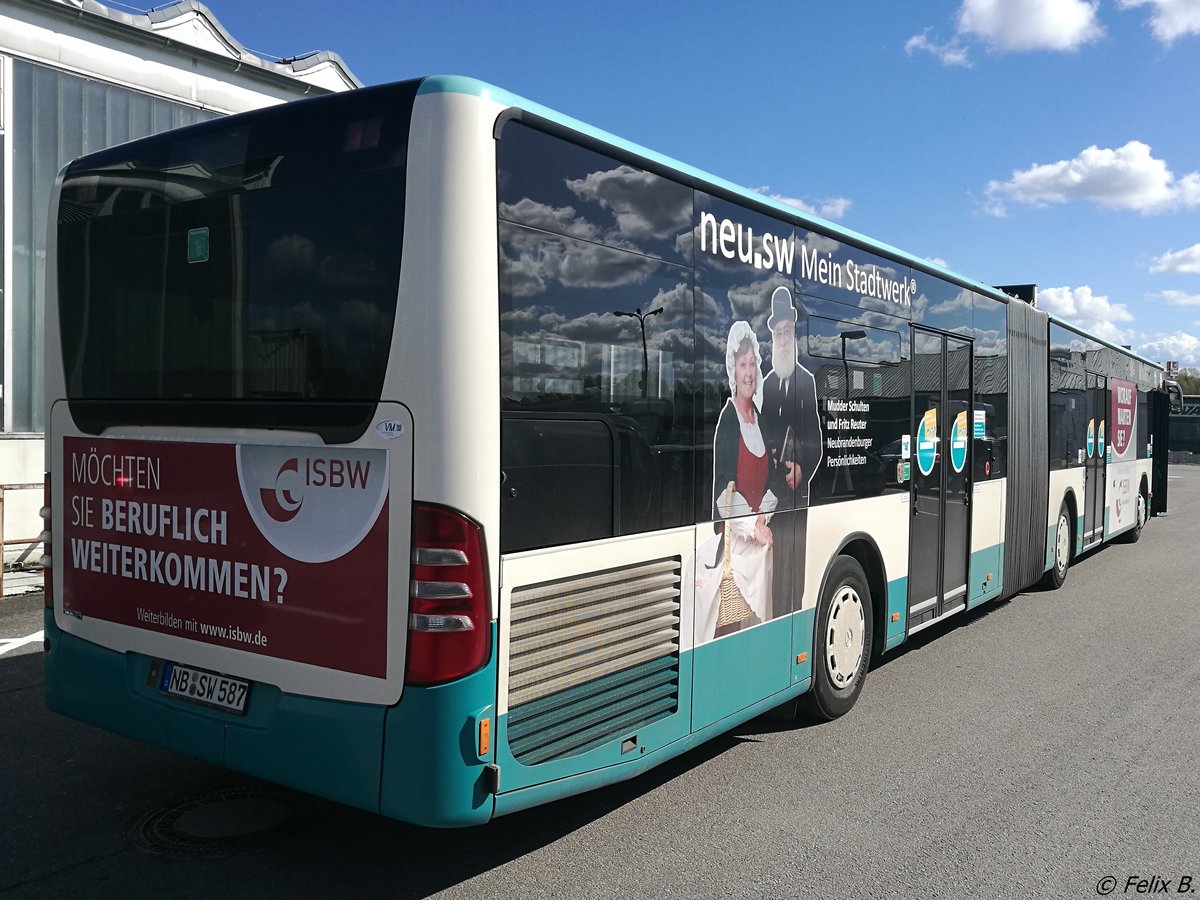 Mercedes Citaro II der Neubrandenburger Verkehrsbetriebe in Neubrandenburg.