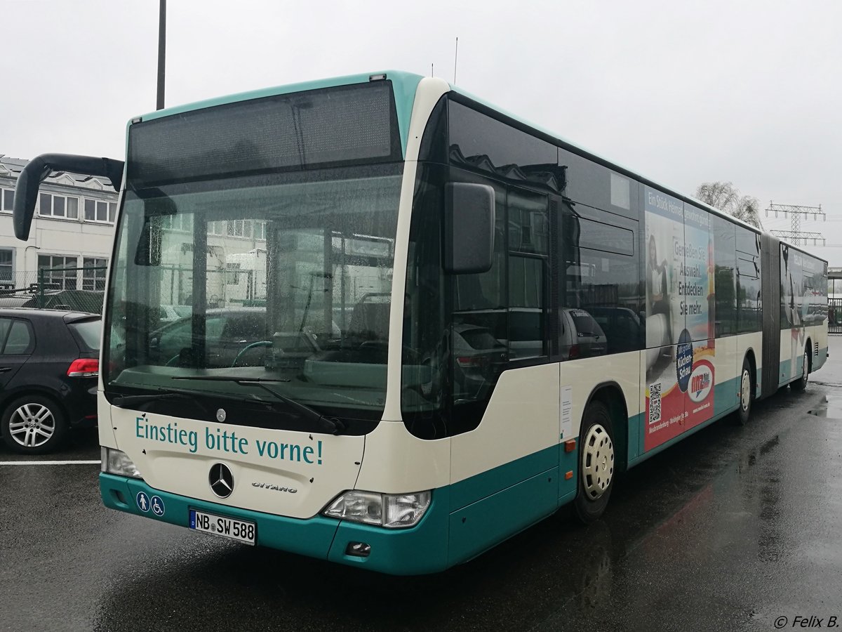 Mercedes Citaro II der Neubrandenburger Verkehrsbetriebe in Neubrandenburg.