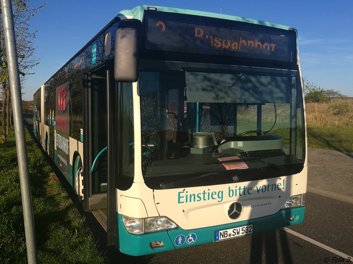 Mercedes Citaro II der Neubrandenburger Verkehrsbetriebe in Neubrandenburg.