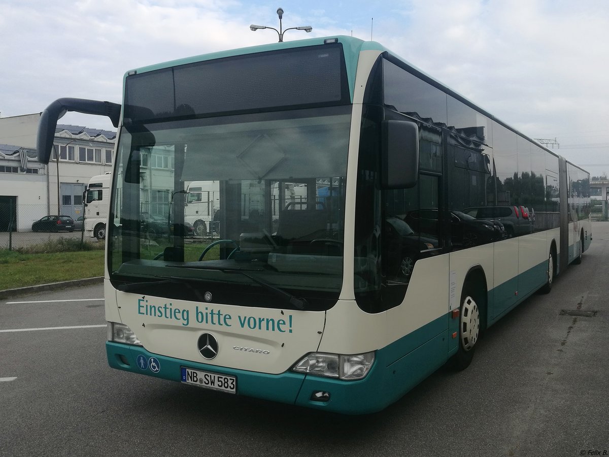 Mercedes Citaro II der Neubrandenburger Verkehrsbetriebe in Neubrandenburg.