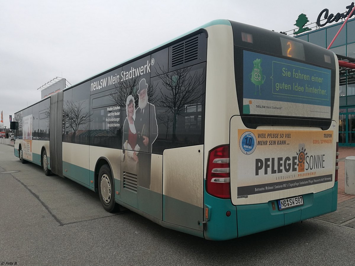 Mercedes Citaro II der Neubrandenburger Verkehrsbetriebe in Neubrandenburg.