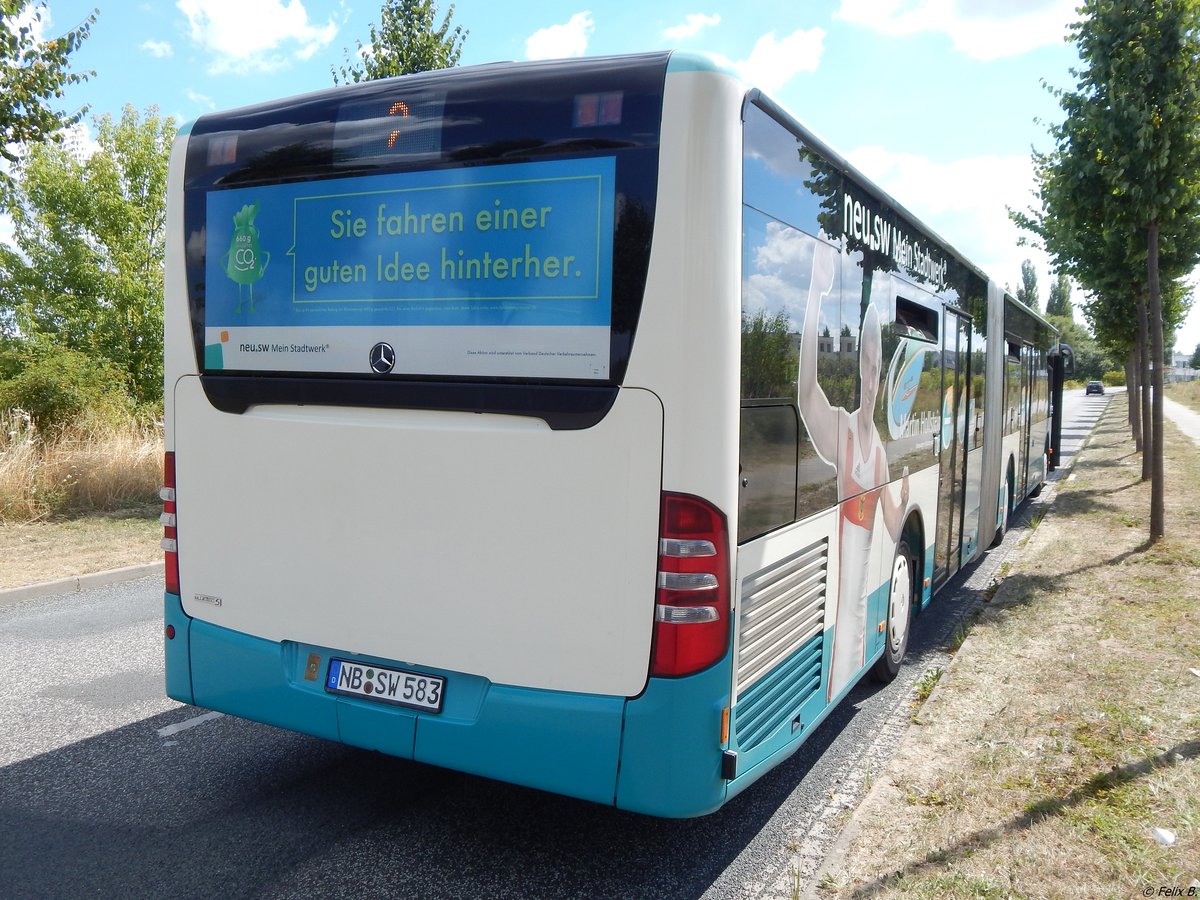 Mercedes Citaro II der Neubrandenburger Verkehrsbetriebe in Neubrandenburg.