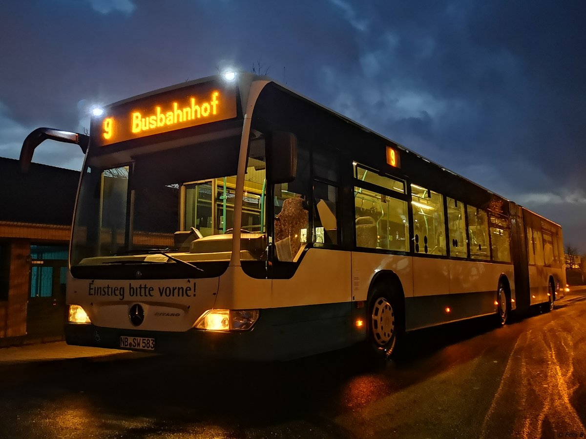 Mercedes Citaro II der Neubrandenburger Verkehrsbetriebe in Neubrandenburg.