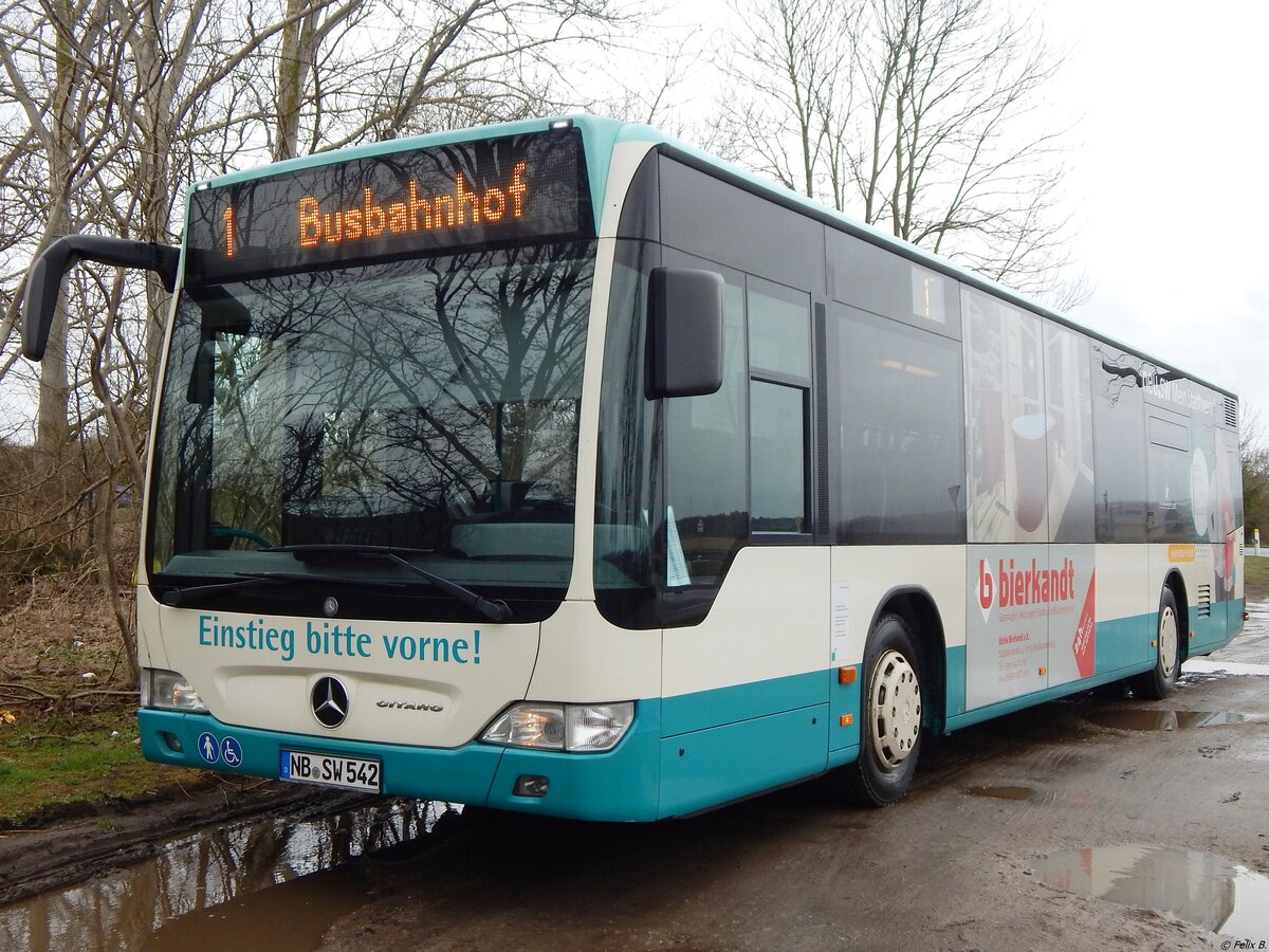 Mercedes Citaro II der Neubrandenburger Verkehrsbetriebe in Neubrandenburg. 